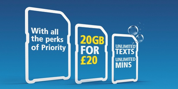 20GB for &pound20 with O2